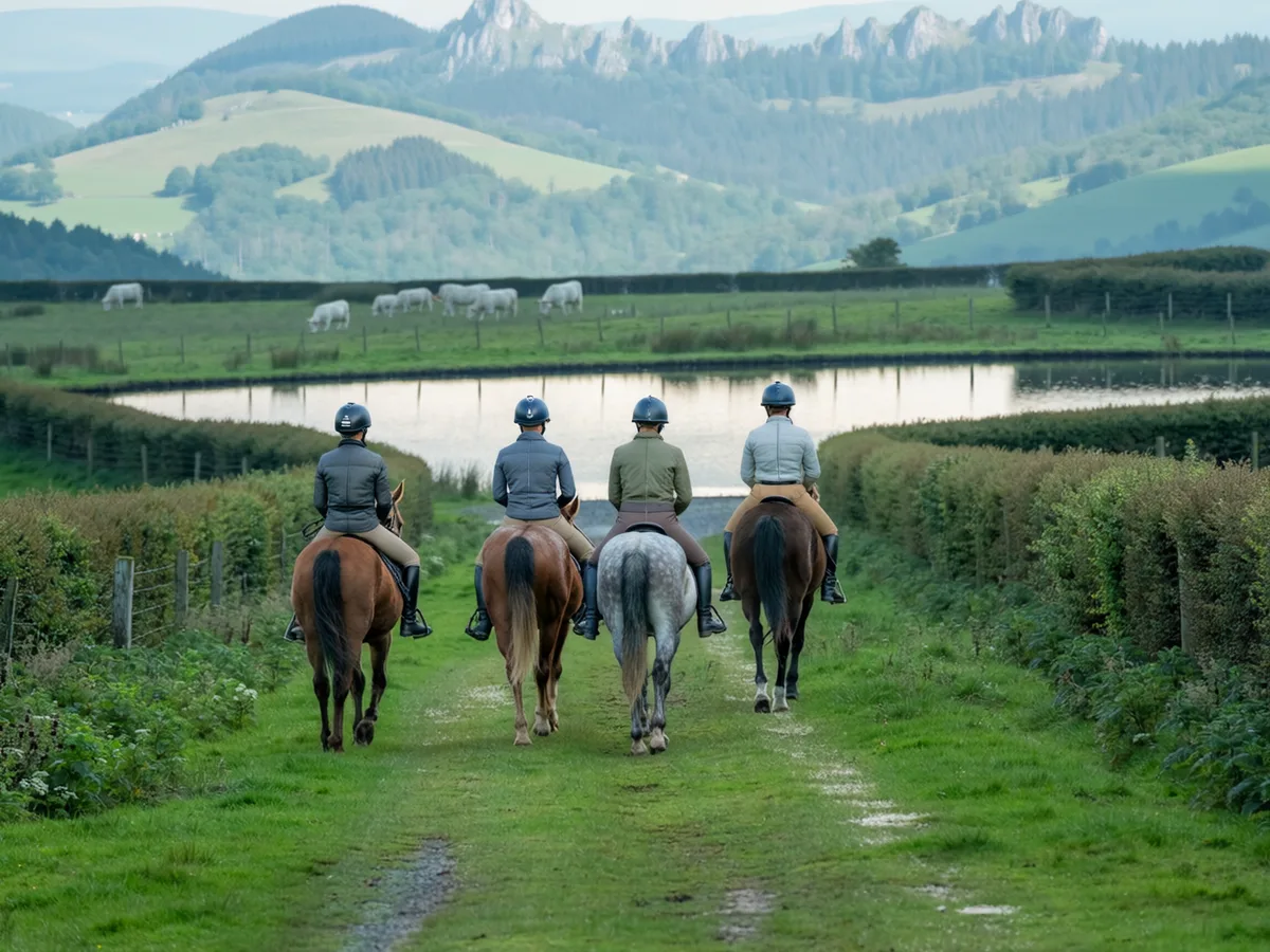Balade à cheval dans l'Ain, autour de Baneins