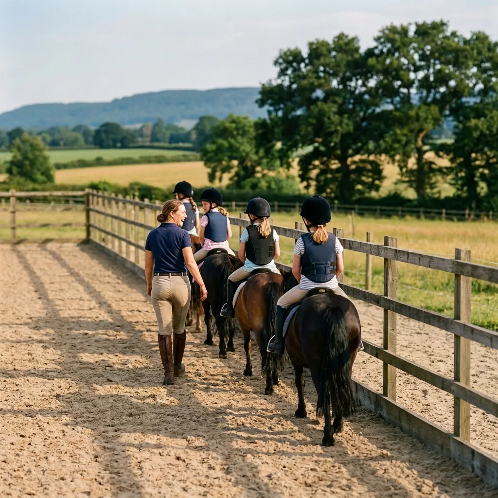 Cours de poney à Baneins, Ain